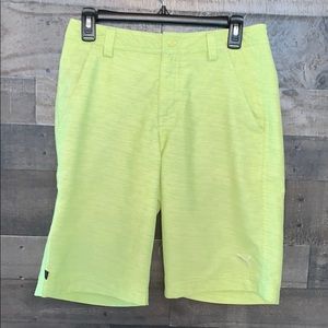 Bright Green Puma Shorts